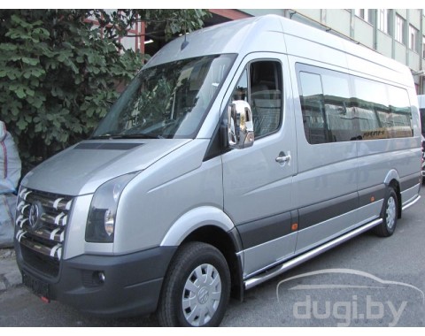 Боковые пороги - трубы для Volkswagen Crafter (с.б.). Боковые пороги - трубы для Volkswagen Crafter (с.б.).